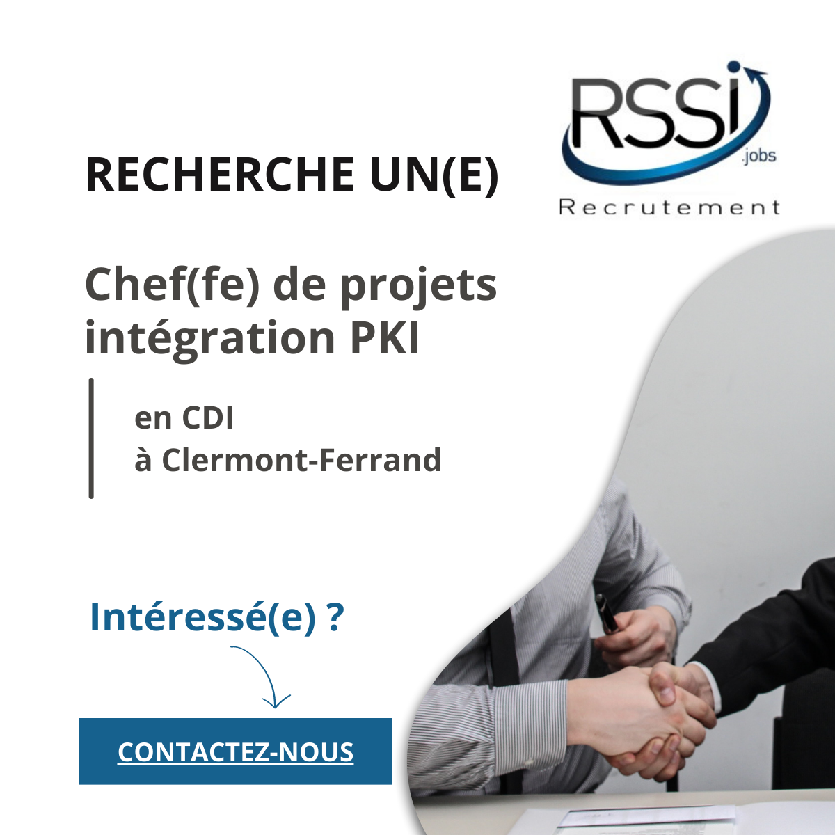 Offre d'emploi chef de projet intgration PKI